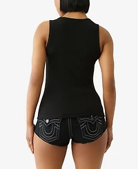 True Religion Women's Heritage Classic Tank Scoop Neck Top