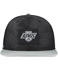 Fanatics Men's Black Los Angeles Kings Authentic Pro Rink Snapback Hat
