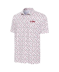 Antigua Men's White Lsu Tigers Independence Day Polo Shirt