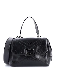 Pre-Owned Givenchy Small Id Flap Bag Crinkled Glazed Leather