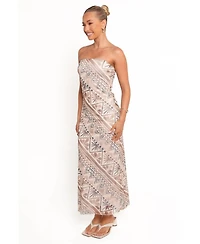 Petal and Pup Women's Saskia Strapless Midi Dress