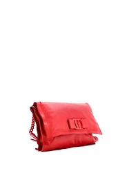 Pre-Owned Salvatore Ferragamo Small Viva Bow Flap Bag Leather