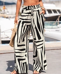 Cupshe Women's High Frequency Abstract Pants