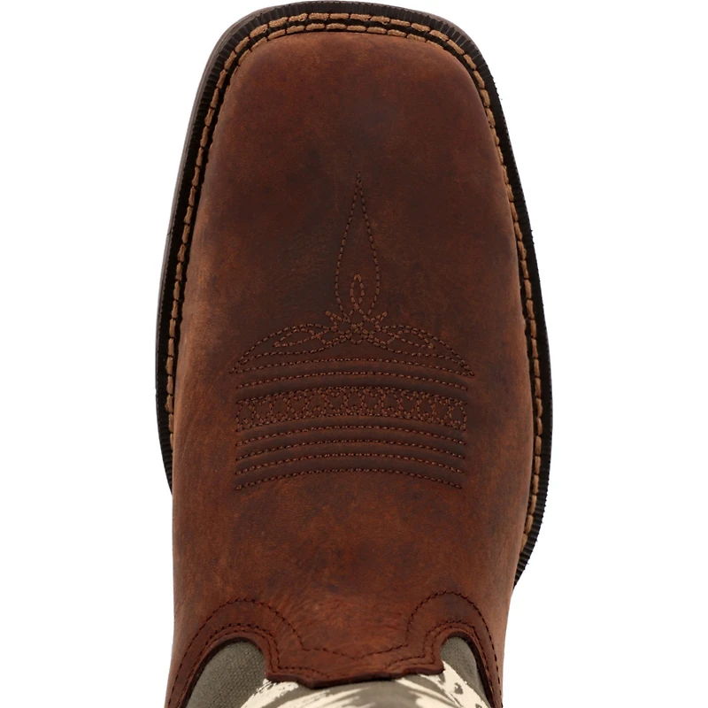 Durango Men's Rebel by Army Green Usa Print Western Boot