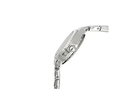 Peugeot Women 22mm Round Silver Self-Adjust Link Bracelet Watch