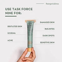 The Organic Skin Co Task Force Nine Calming Cream & Organic Face Moisturizer | Calming Calendula Cream For Sensitive & Irritated Skin | For Men and Wo