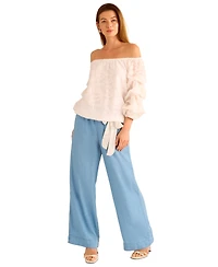 Vince Camuto Women's Drawstring Wide-Leg Pants