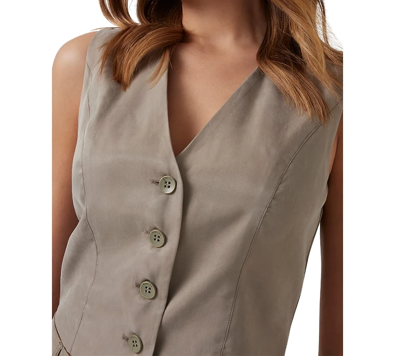 Guess Women's Celestine Fluid Button-Front Vest