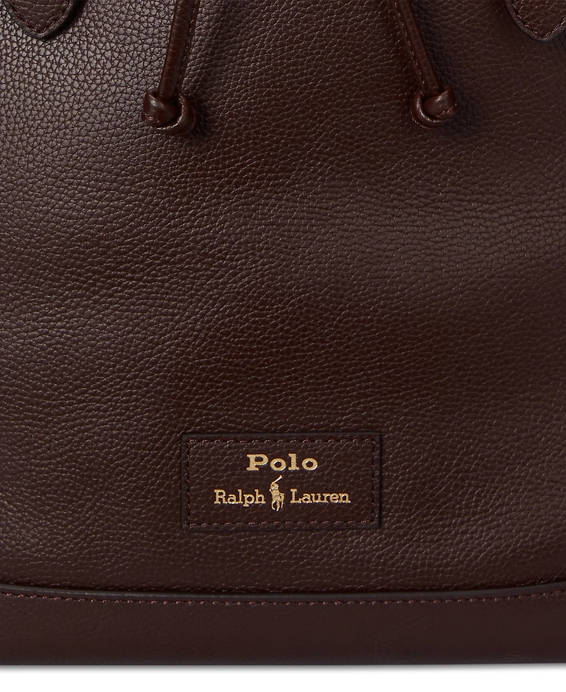 Polo Ralph Lauren Men's Pebbled Leather Backpack