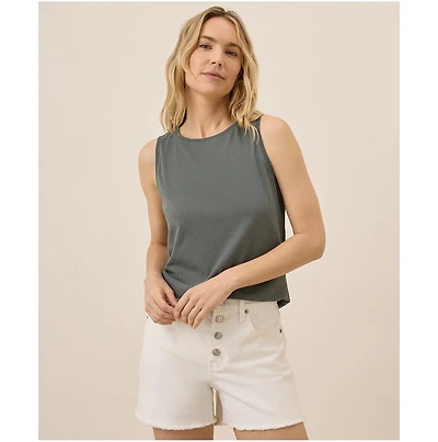 Pact Women's Organic Cotton Softspun High Neck Tank