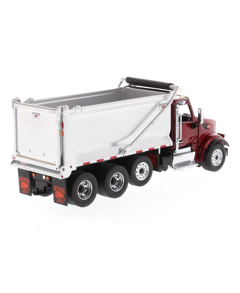 1/50 Red Peterbilt 567 Sffa Tandem Dump Truck By Diecast Masters