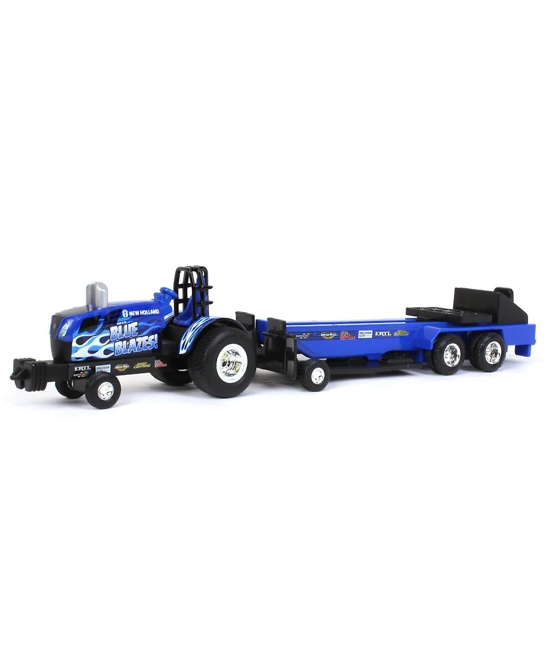 1/64 New Holland "Blue Blazes" Pulling Tractor with Pulling Sled