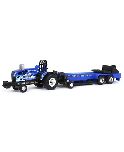 1/64 New Holland "Blue Blazes" Pulling Tractor with Pulling Sled