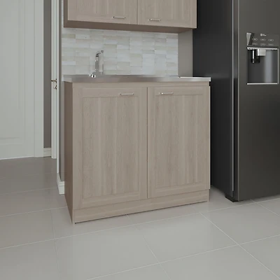 Bickleton Utility Sink Cabinet, 2 Doors, 2 Shelves