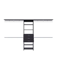 Salina Closet System, 3 Drawers, 5 Shelves, White