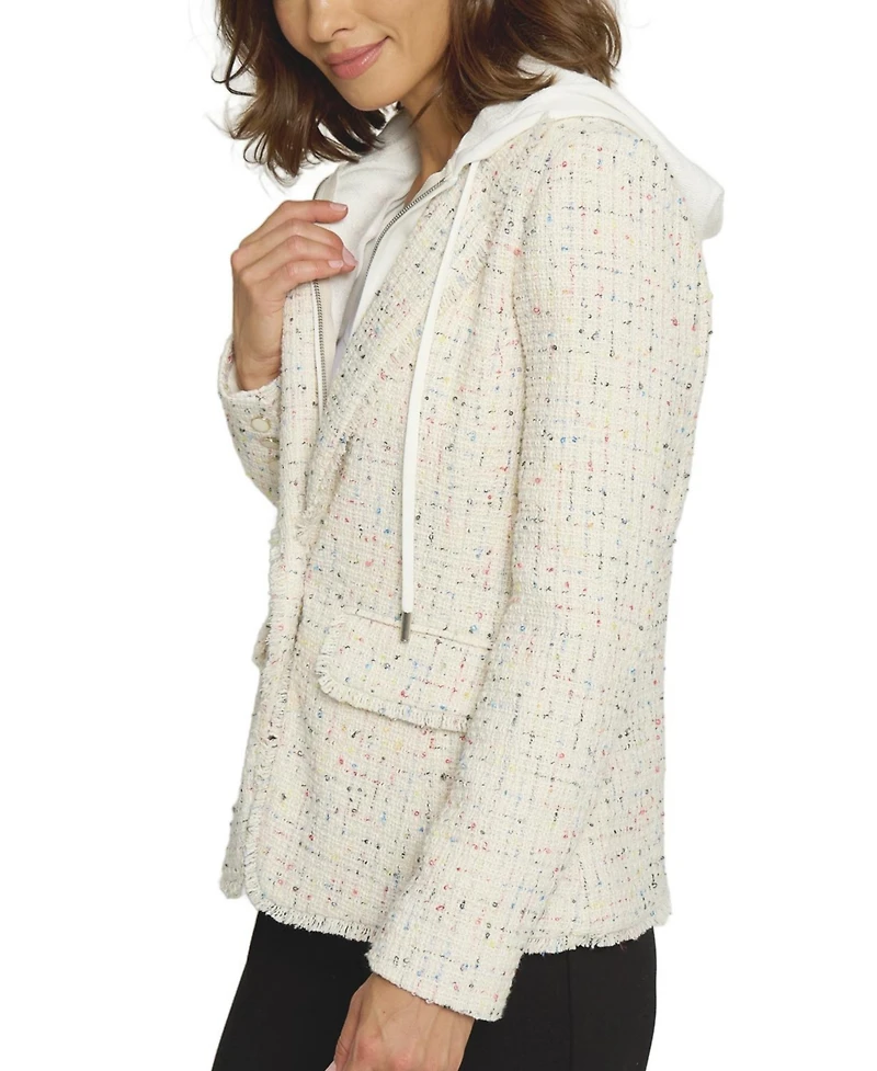 Central Park West Women's Tweed Dickey Blazer