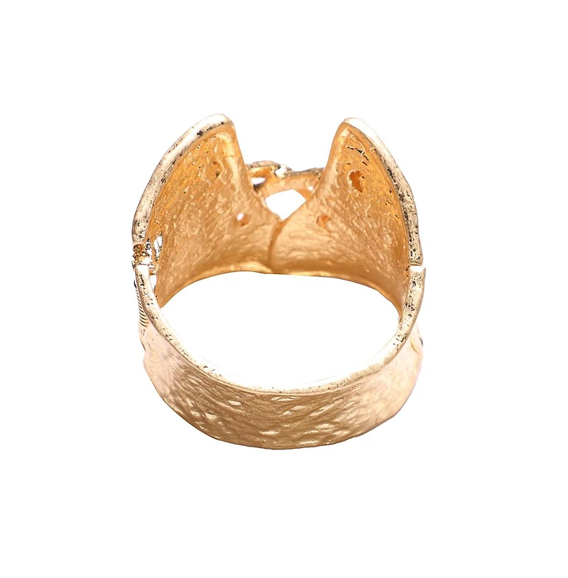 Sohi Women's Dented Tie-Up Statement Bracelet