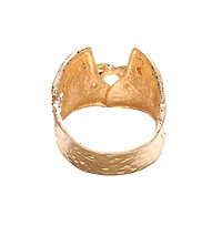 Sohi Women's Dented Tie-Up Statement Bracelet