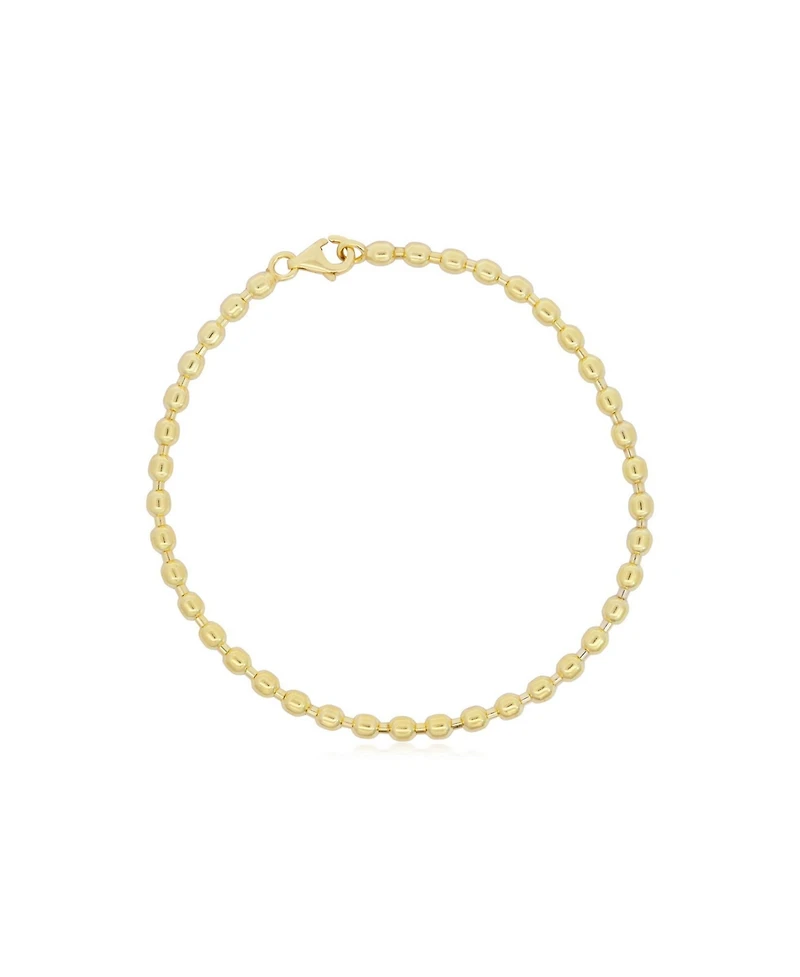The Lovery Nugget Bead Chain Bracelet 14K Gold