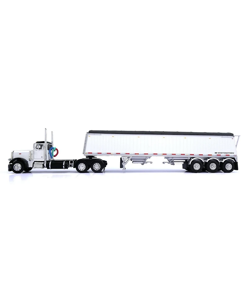 First Gear Dcp 1/64 & Peterbilt 379 Day Cab with Lode King Grain Trailer 60