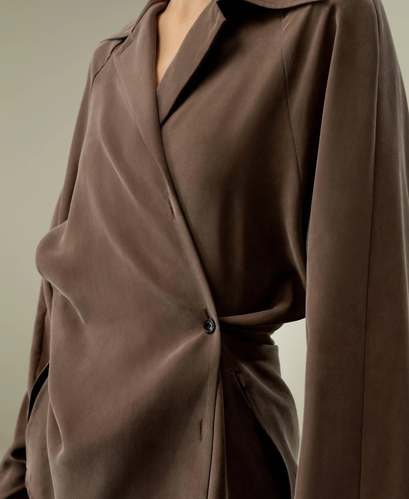 Lilysilk Women's Multipositional Silk Shirt
