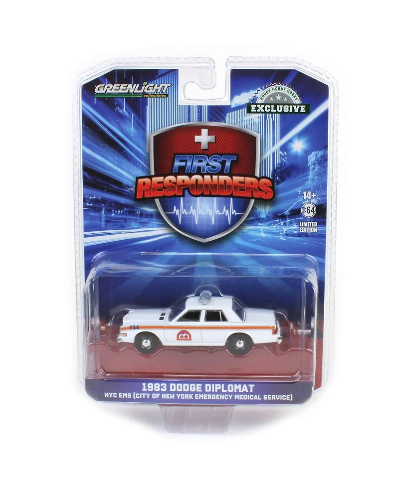 1/64 1983 Dodge Diplomat, Nyc Ems First Responders, Hobby Exclusive