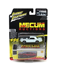 1/64 1970 Mercury Cougar Eliminator White Mecum Johnny Lightning Storage Tin