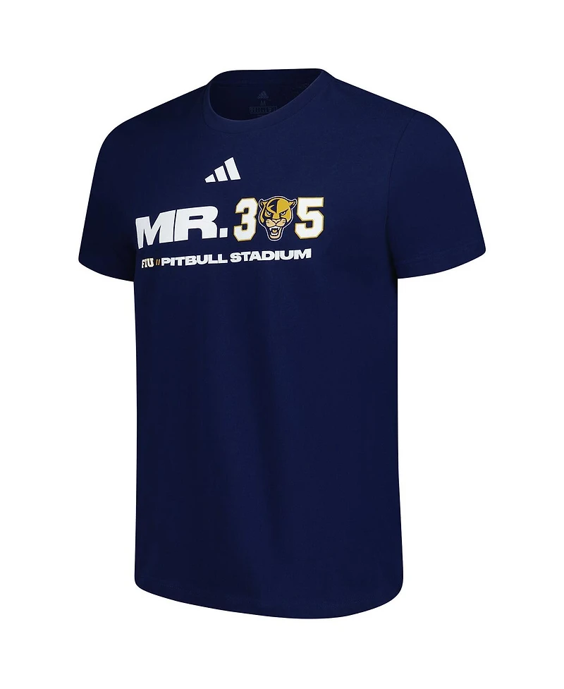 Adidas Men's Navy Fiu Panthers x Pit Bull Fresh T-Shirt