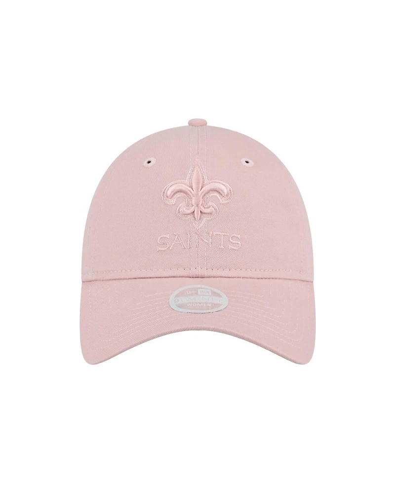 New Era Women's Light Pink New Orleans Saints Main 9TWENTY Adjustable Hat Main 9TWENTY Adjustable Hat
