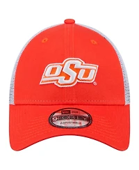 New Era Men's Orange Oklahoma State Cowboys Trucker 9FORTY Adjustable Hat