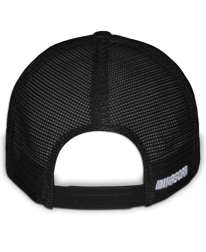 Checkered Flag Sports Men's and Women's Black Christopher Bell DeWalt Flame Trucker Adjustable Hat