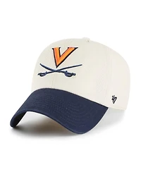 '47 Brand Men's Cream Virginia Cavaliers Grand Stand Clean Up Adjustable Hat