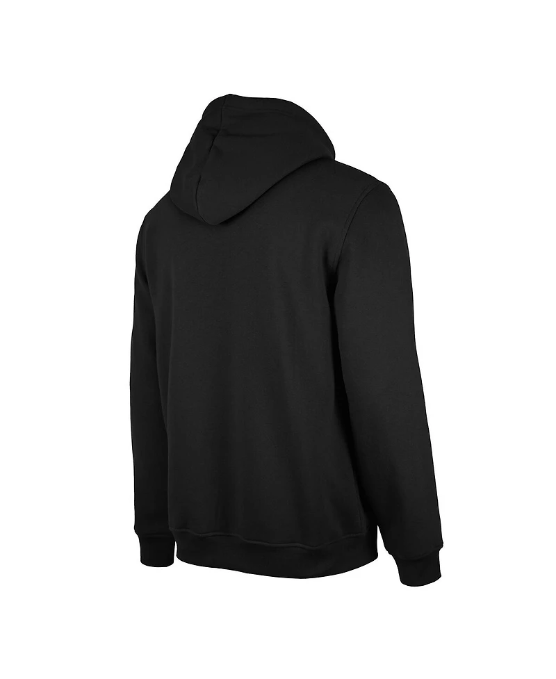 New Era Men's Black Toronto Raptors 2024/25 City Edition Chenille Heavyweight Pullover Hoodie