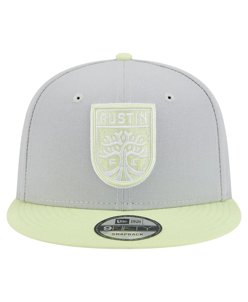 New Era Men's Gray Austin Fc Color Pack Two-Tone 9FIFTY Snapback Hat