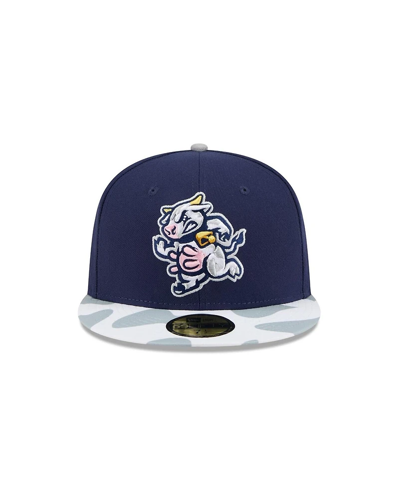 New Era Men's Navy Wisconsin Timber Rattlers Theme Nights 59FIFTY Fitted Hat