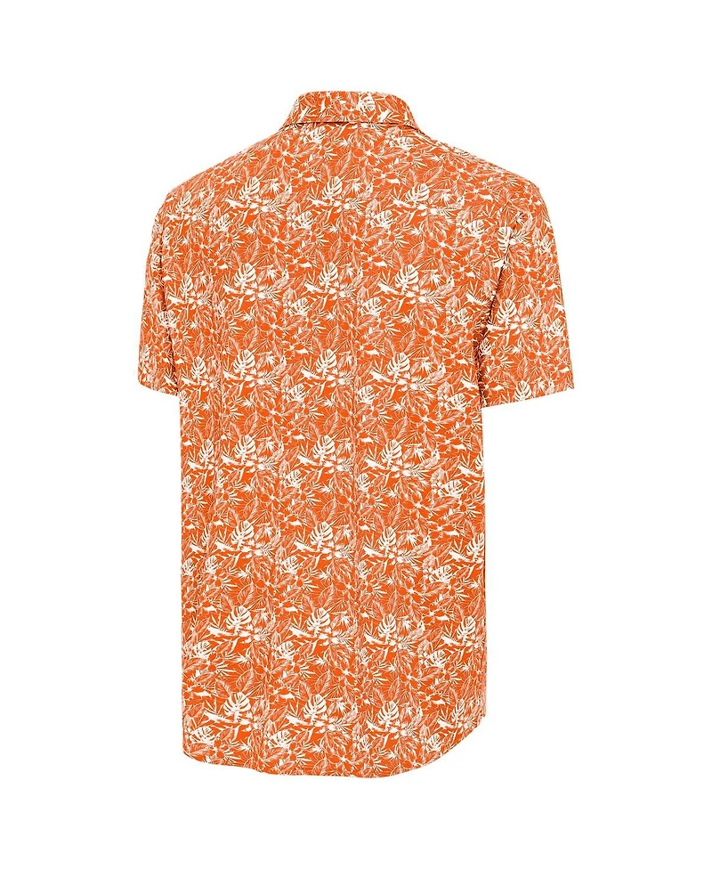Antigua Men's Orange San Francisco Giants Resort Button-Up Shirt