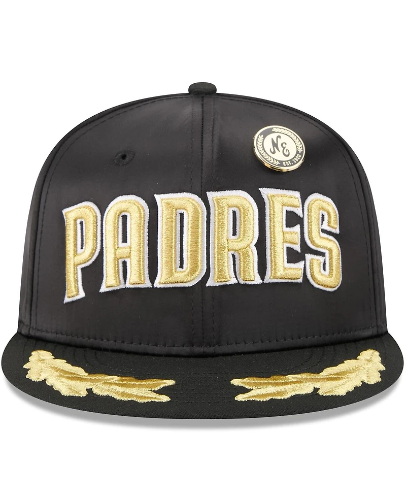 New Era Men's Black San Diego Padres 2025 59FIFTY Day Gold Leaf Fitted Hat