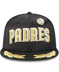 New Era Men's Black San Diego Padres 2025 59FIFTY Day Gold Leaf Fitted Hat
