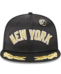 New Era Men's Black York Yankees 2025 59FIFTY Day Gold Leaf Fitted Hat