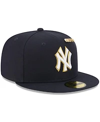 New Era Men's Navy York Yankees 2025 59FIFTY Day Fitted with Pins Hat