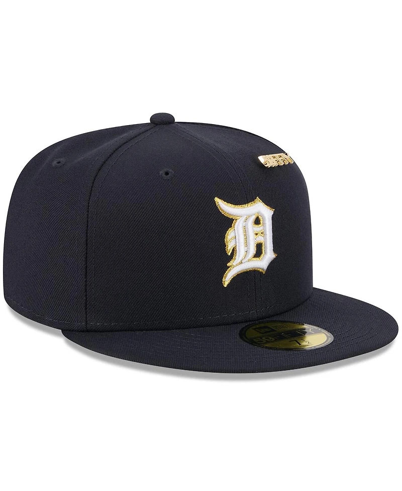 New Era Men's Navy Detroit Tigers 2025 59FIFTY Day Fitted with Pins Hat