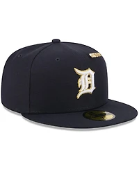 New Era Men's Navy Detroit Tigers 2025 59FIFTY Day Fitted with Pins Hat