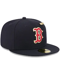 New Era Men's Navy Boston Red Sox 2025 59FIFTY Day Fitted with Pins Hat