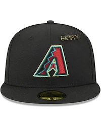 New Era Men's Black Arizona Diamondbacks 2025 59FIFTY Day Fitted with Pins Hat