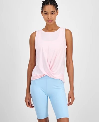 Id Ideology Women's Twist-Front Tank Top, Created for Macy's