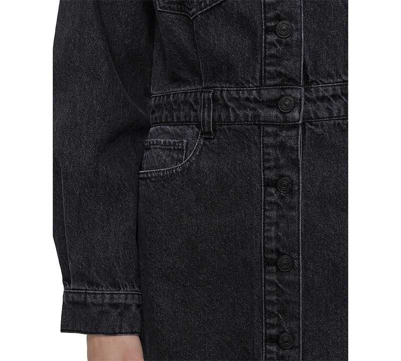 Dkny Jeans Women's Button-Down Long-Sleeve Denim Dress - Nsx
