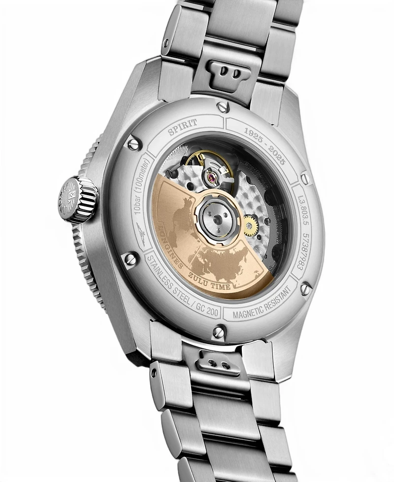 Longines Men's Spirit Zulu Time Automatic Stainless-Steel Watch