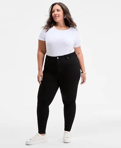 On 34th Trendy Plus High-Rise Skinny Ankle Jeans, Exclusively at Macy's