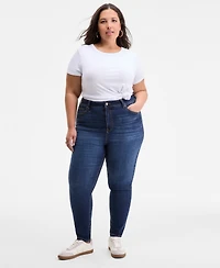 On 34th Trendy Plus High-Rise Skinny Ankle Jeans, Exclusively at Macy's