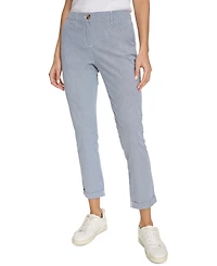 Nautica Jeans Women's Montauk Chino Mid-Rise Straight-Leg Pants